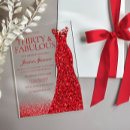 Search for red 30th birthday invitations Thirty