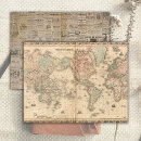 Search for world map craft supplies Antique