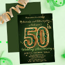 Search for emerald green wedding anniversary invitations Couple
