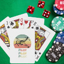 Search for airplanes playing cards Retro