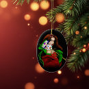 Search for masquerade mask christmas tree decorations Red