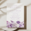 Search for purple rose invitations Lavender