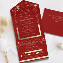 Search for red tri invitations Elegant