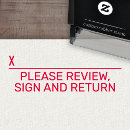 Search for please sign and return rubber stamps Back to school
