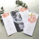 Search for trifold wedding programs Floral