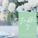 Search for mint green wedding table cards Solid colour