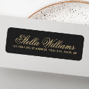 Search for yellow grey return address labels Modern