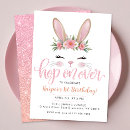 Search for bunny party invitations Hop on over