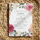 Search for watercolor floral engagement party invitations Garden