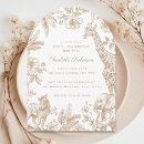 Search for arch baby shower invitations Toile de jouy