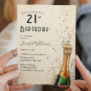 Search for champagne bottle birthday invitations Elegant