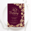 Search for maroon and gold invitations Roses