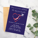 Search for aeroplane heart invitations Minimalist