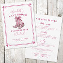 Search for pink cowboy boot invitations For her