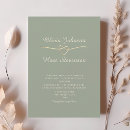 Search for sage and gold wedding invitations Minimalist