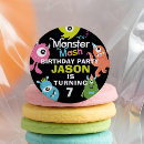 Search for fun monsters stickers Kids birthday party