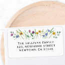 Search for wildflowers return address labels Floral