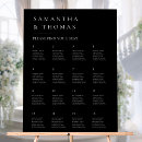 Search for chic wedding seating charts Black and white