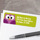 Search for cute owl return address labels Animal