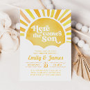 Search for you are my sunshine baby shower invitations Here comes the sun