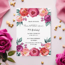Search for purple white 50th birthday invitations Floral