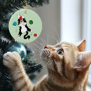 Search for tuxedo cat christmas tree decorations White