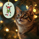 Search for calico cat christmas tree decorations Green