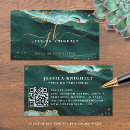 Search for teal and gold business cards Qr code