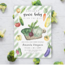 Search for vegetables invitations Locally grown baby