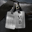 Search for monogram luggage tags Silver