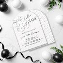 Search for contemporary baby shower invitations Black and white
