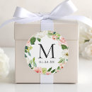 Search for blush pink wedding stickers Floral wreath