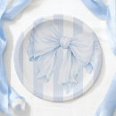 Search for white and baby blue stripes paper plates Cute