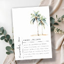 Search for palm tree anniversary party invitations Simple minimal