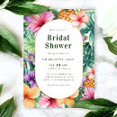 Search for tropical floral bridal shower invitations Colourful