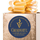 Search for blue and gold graduation stickers Class of 2025