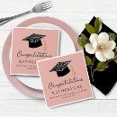 Search for pink graduation napkins Trendy