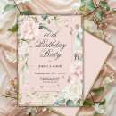 Search for girly 50th birthday invitations Gold glitter