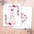 Search for ruby anniversary invitations Vow renewal