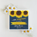 Search for navy blue and yellow napkins Sunflower