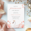 Search for swan princess baby shower invitations A little princess
