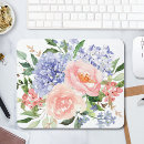 Search for hydrangeas standard mouse mats Watercolor