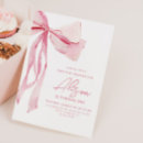 Search for bows or bowties invitations Baby girl