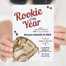Search for rookie of the year birthday invitations For kids