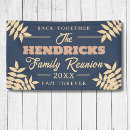 Search for family reunion banners Blue