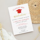 Search for red and gold party invitations Graduate