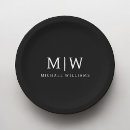 Search for black and white paper plates Minimalist