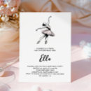 Search for ballet dancer invitations Minimalist