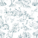 Search for blue toile cushions Blue and white