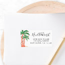 Search for tropical palm tree return address labels Florida